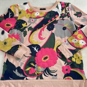 Talbots Lightweight Floral Sweatshirt